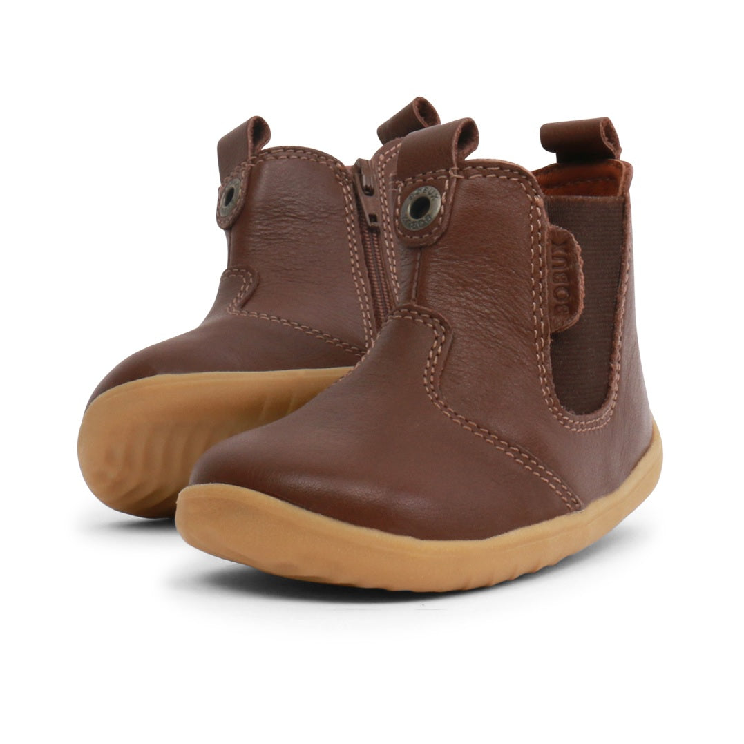 Bobux Jodhpur Toffee Brown Chelsea Boot 18 19 20 21 22 Step Up