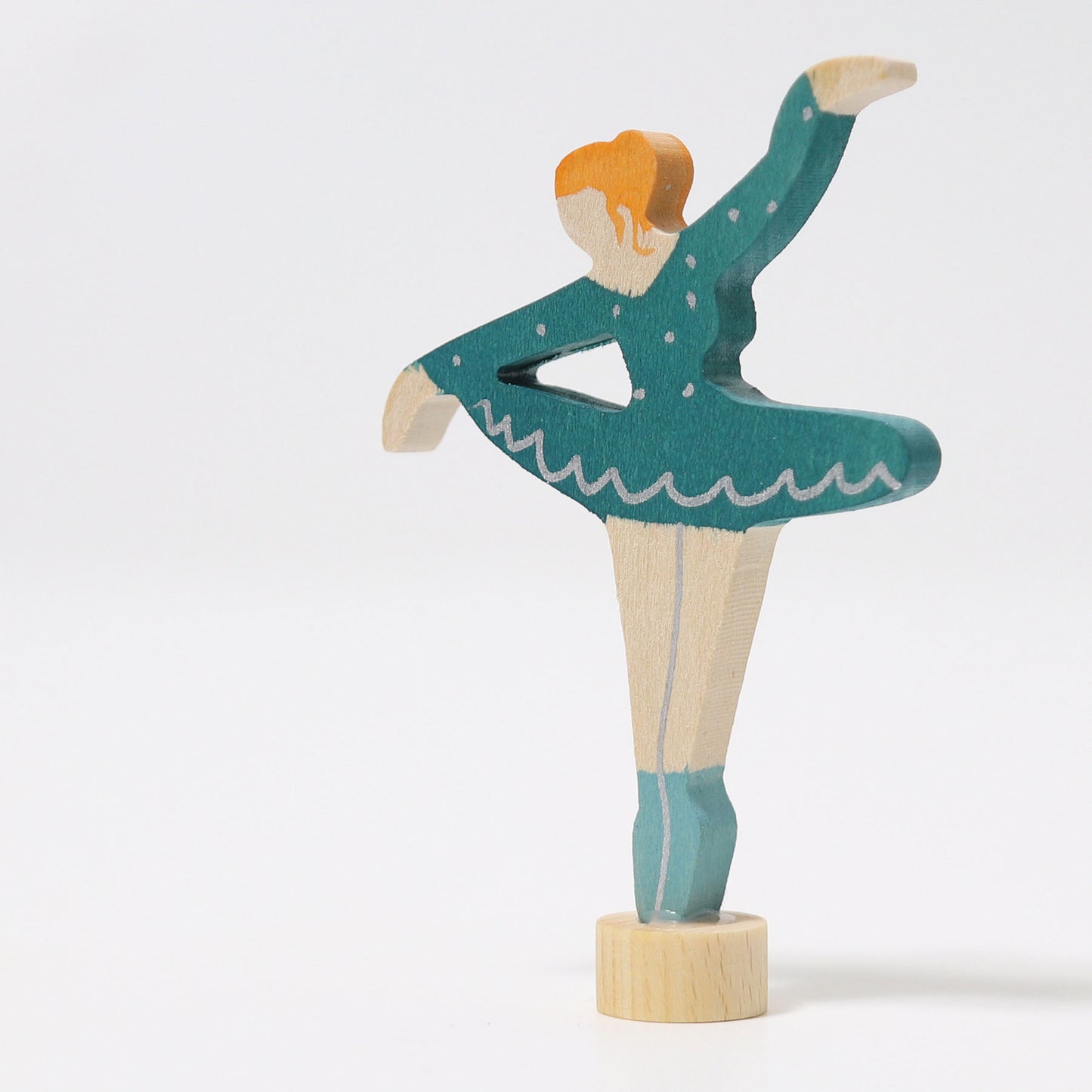 GRIMMS Decorative Figure for Celebration Ring Birthday Spiral - Turquoise Ballerina