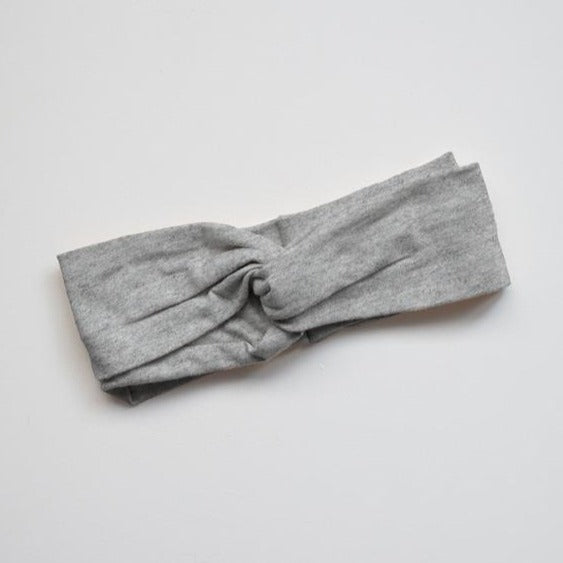 The Simple Folk The Twist Headband - Grey Melange