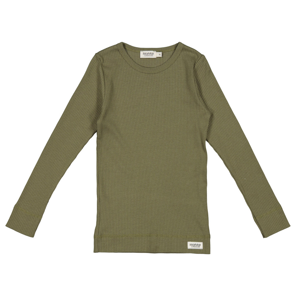 MarMar Copenhagen Mar Mar Long Sleeve Modal/Cotton Tee - Pickle