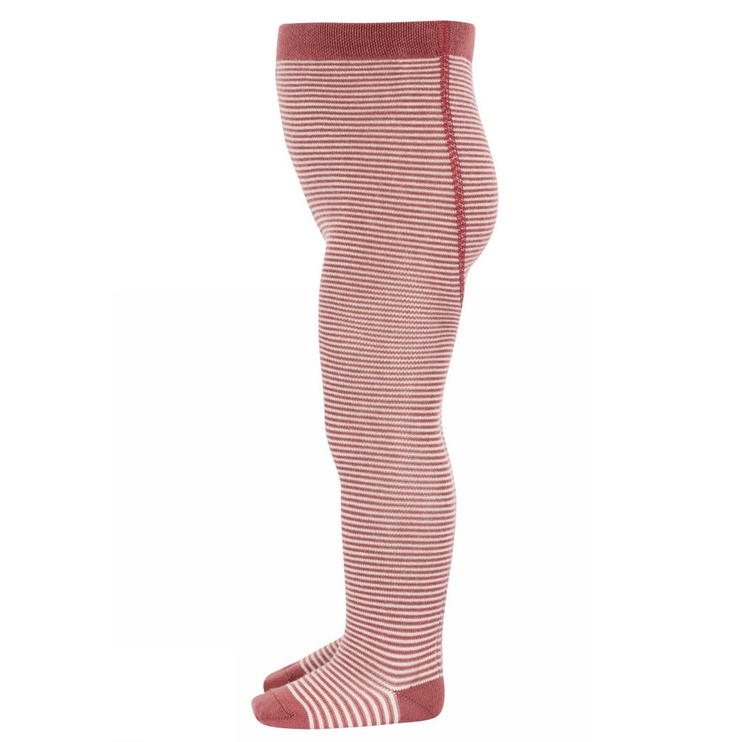 Adult Red & White Striped Tights