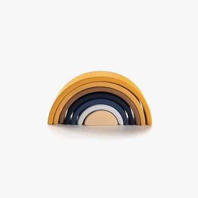Sabo Concept Mini Wooden Rainbow Stacking Toy - Desert Night