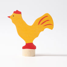 GRIMMS Decorative Figure for Celebration Ring Birthday Spiral - Yellow Rooster