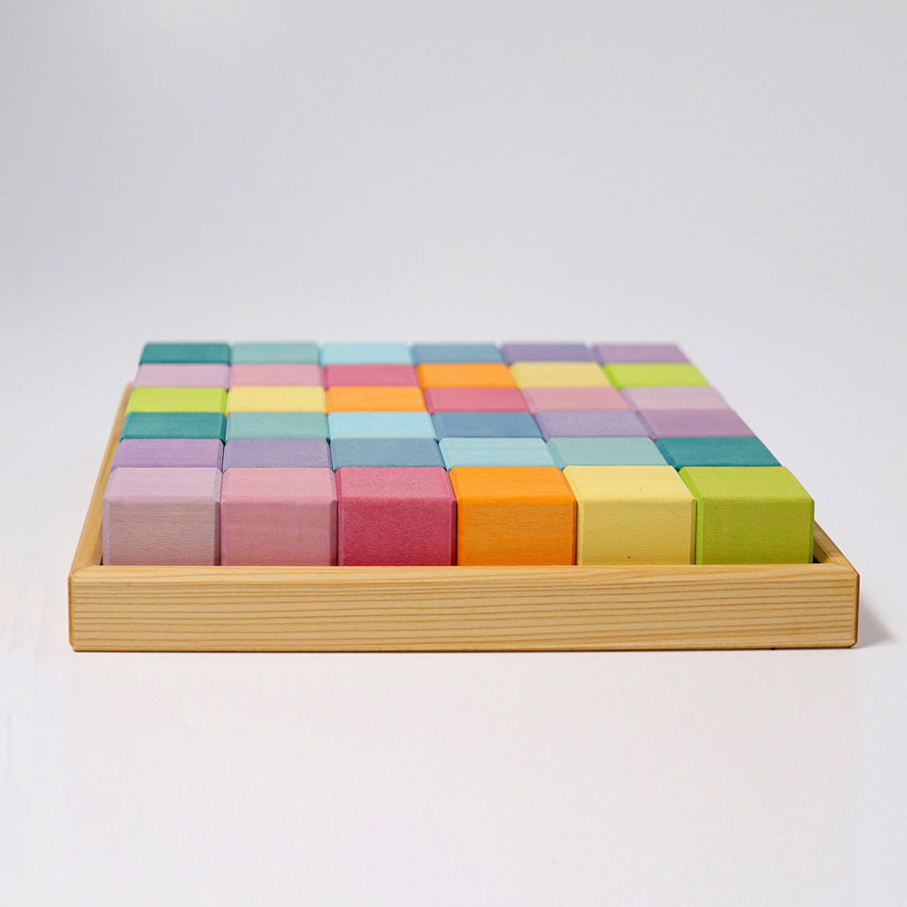 
                  
                    GRIMMS Pastel Mosaic Wooden Building Blocks
                  
                