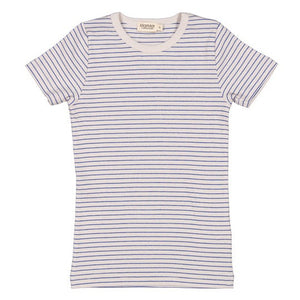 MarMar Copenhagen Mar Mar Tago Cotton/Tencel T-shirt - Space Blue Stripe