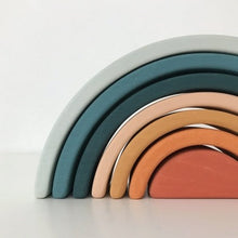 Sabo Concept Mini Wooden Rainbow Stacking Toy - Lagoon