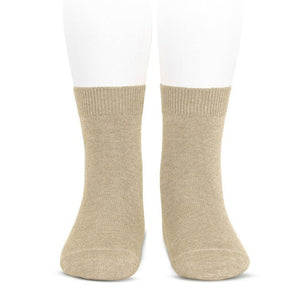 Cóndor Plain Stitch Basic Short Socks - Nougat