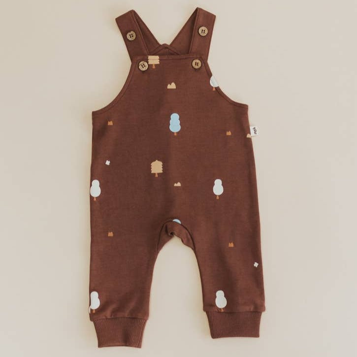 
                      
                        Mini & Humble Tree Print Dungarees - Raisin
                      
                    