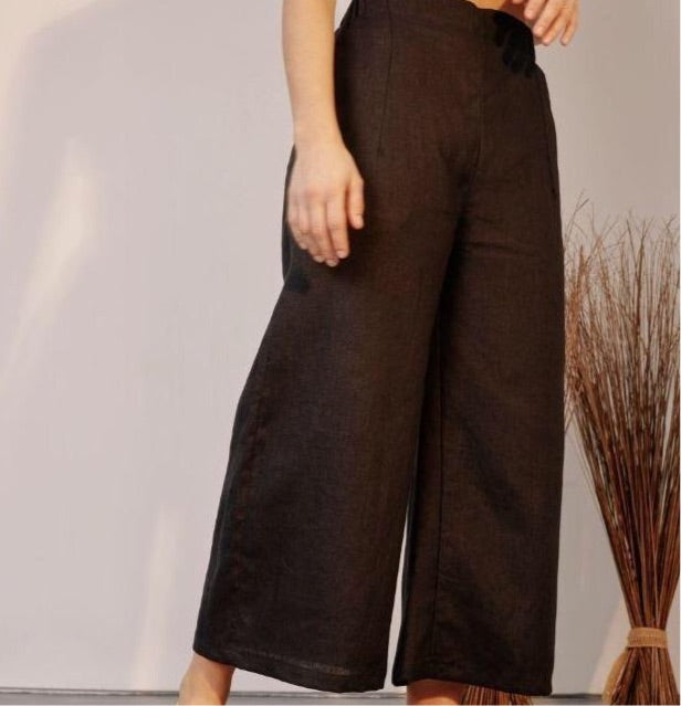 Women's Wide Leg Trouser - Black