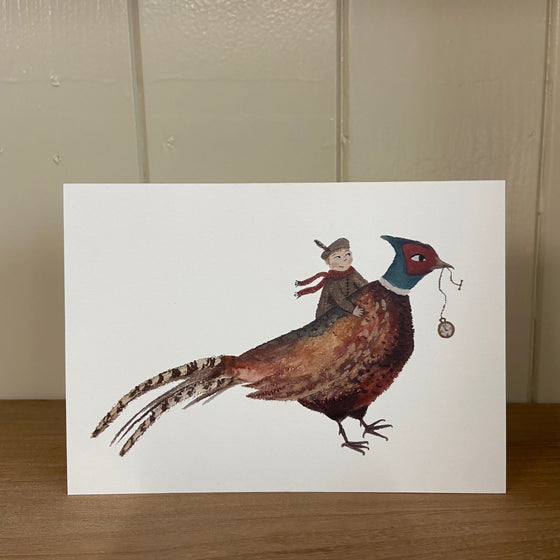 Pheasant Friend Greetings Card