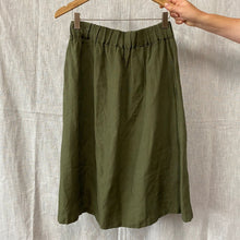 La Petite Alice Women's Nella Linen Skirt - Moss Green
