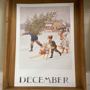 Elsa Beskow Seasonal A4 Poster (Single)