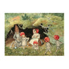 Elsa Beskow Postcard, Children of the Forest at Home